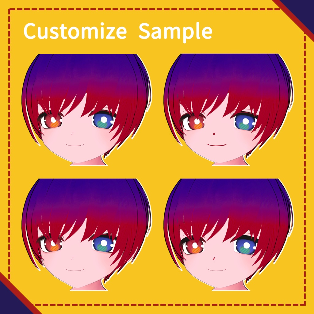 ひゅーじょん君 オリジナル3Dモデル -VRChatアバター & VRM