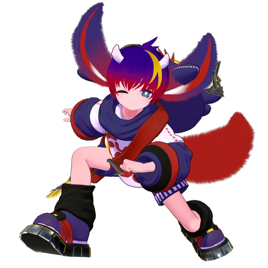 ひゅーじょん君 オリジナル3Dモデル -VRChatアバター & VRM