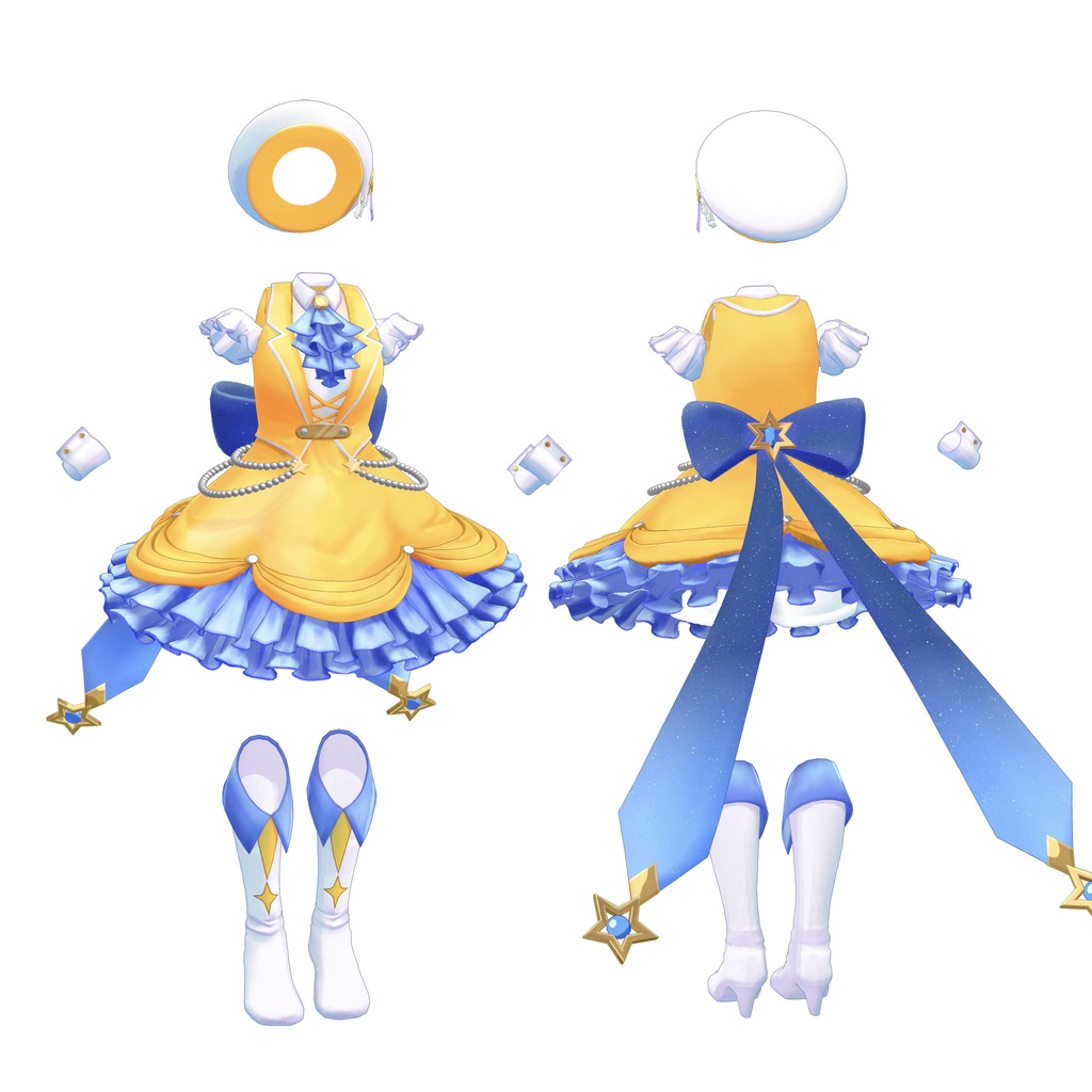 【13アバター対応】アイドル衣装(夕月ティア)【専用衣装】