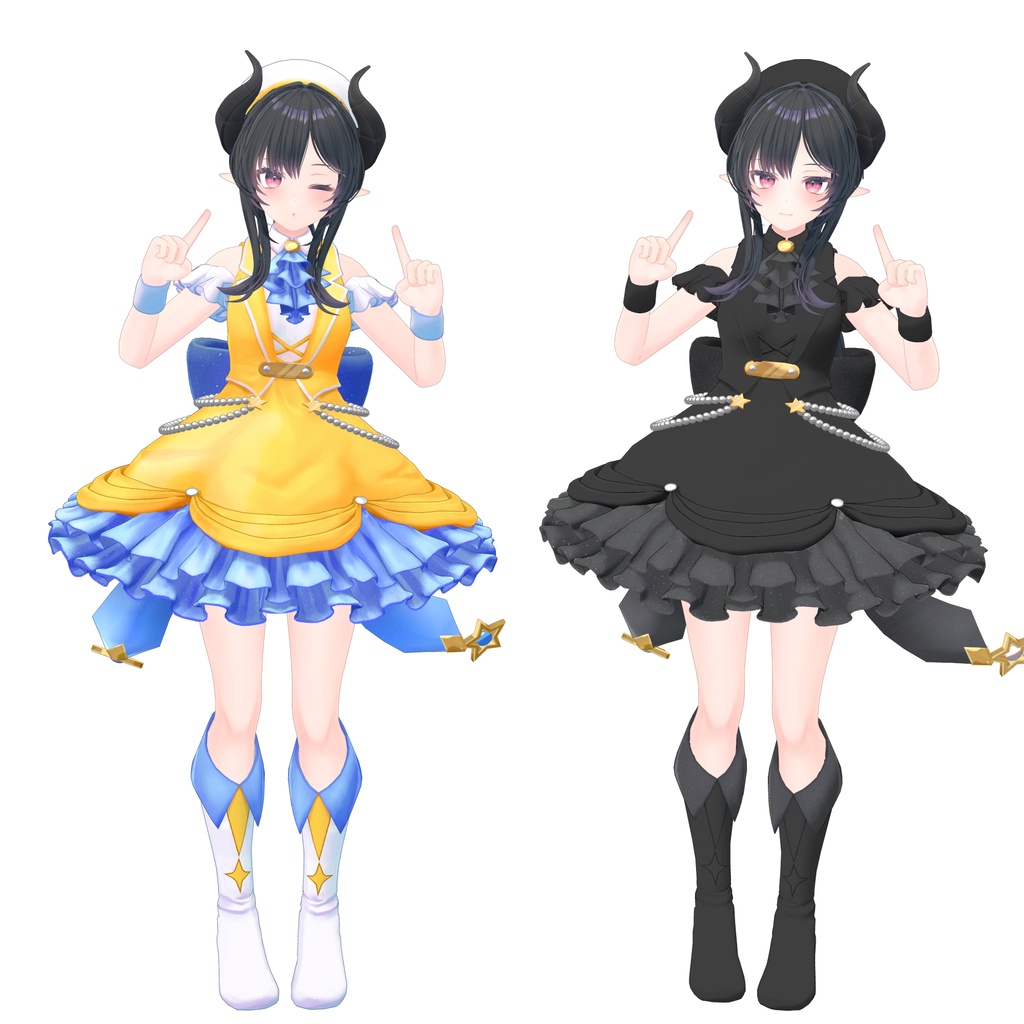 【13アバター対応】アイドル衣装(夕月ティア)【専用衣装】