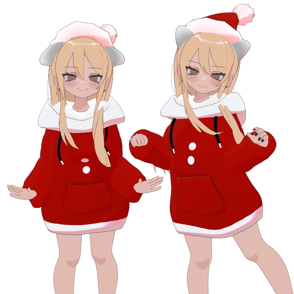 【凪夜瑠璃 対応】ねこぽっぷパーカー!+猫耳しっぽ