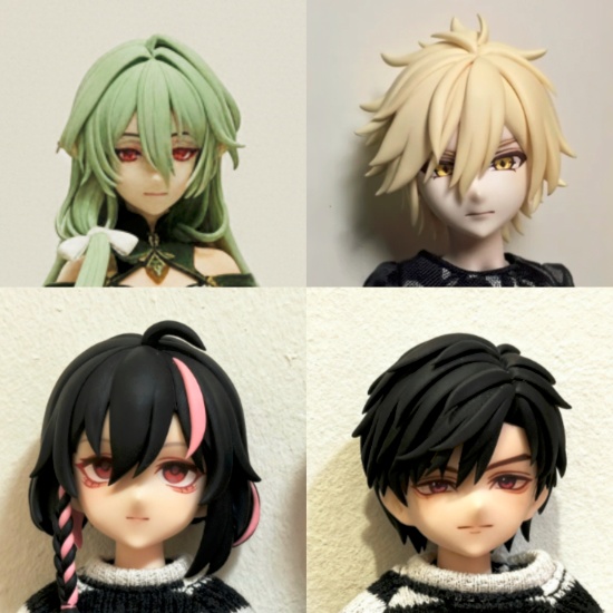 オビツ22、ピュアニーモ2等1/6ドールヘッドオーダーメイド[1/12非対応ねんどろいどドール ]