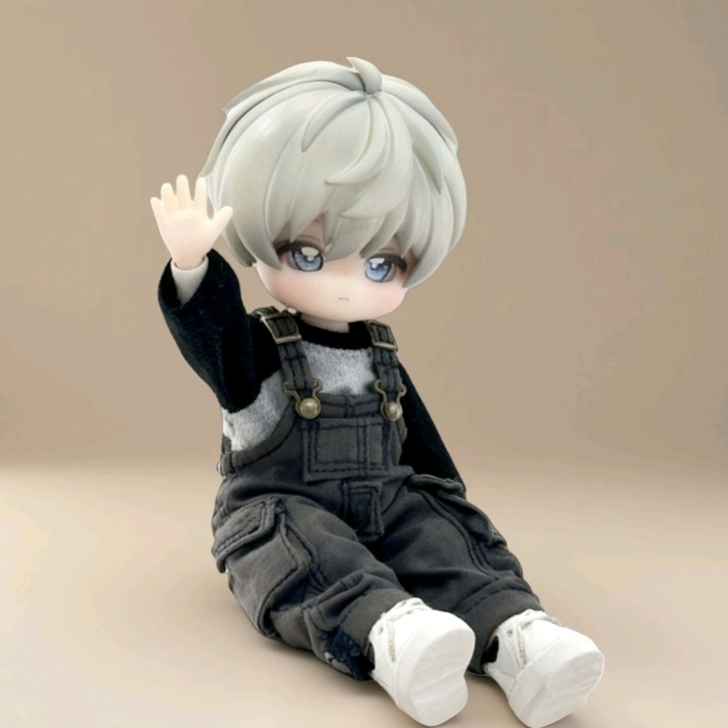 ワンピ式作業服セット ねんどろいどどーる·オビツ11 等向き
