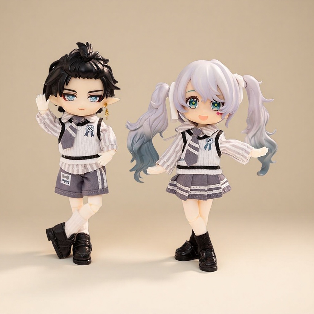 スクールウェアセット ねんどろいどどーる·オビツ11 等向き
