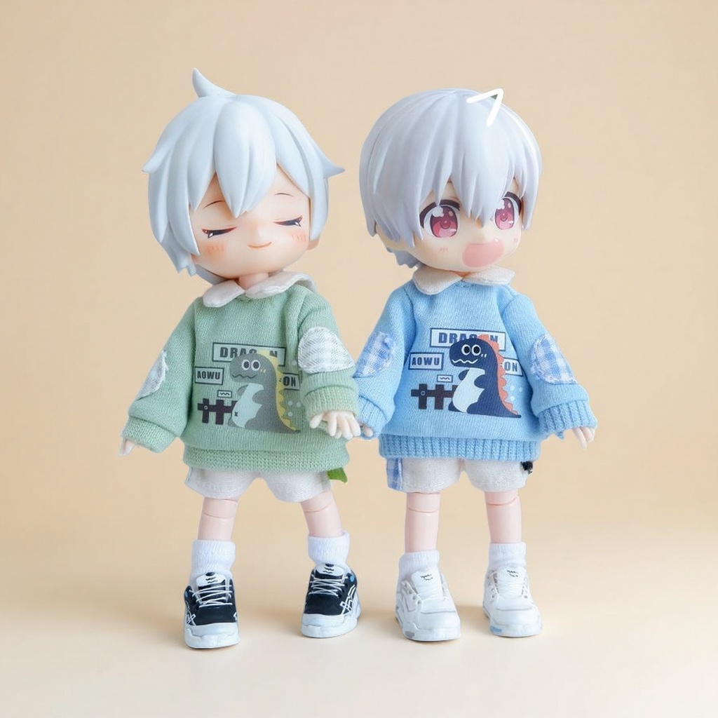 恐竜スタイルのセット ねんどろいどどーる·オビツ11 等向き