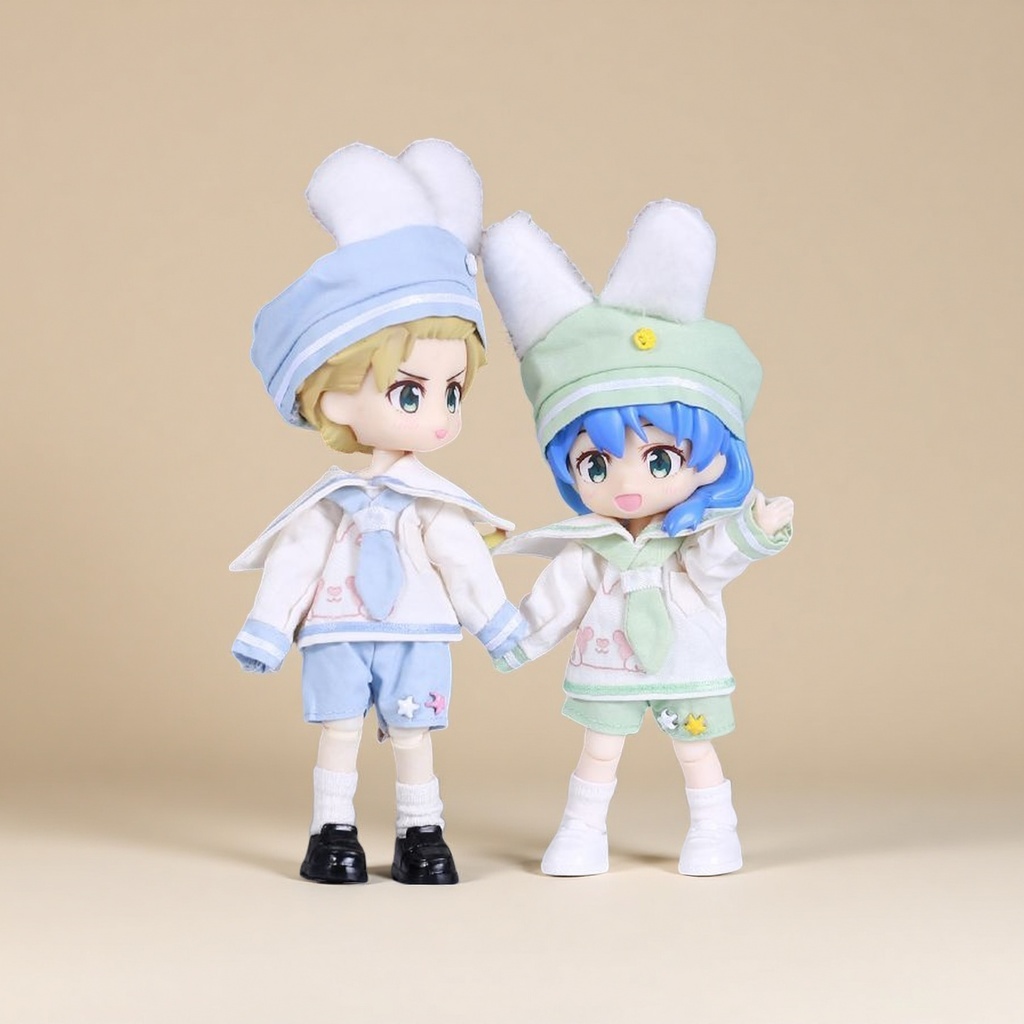 ウサギスタイルのセット ねんどろいどどーる·オビツ11 等向き