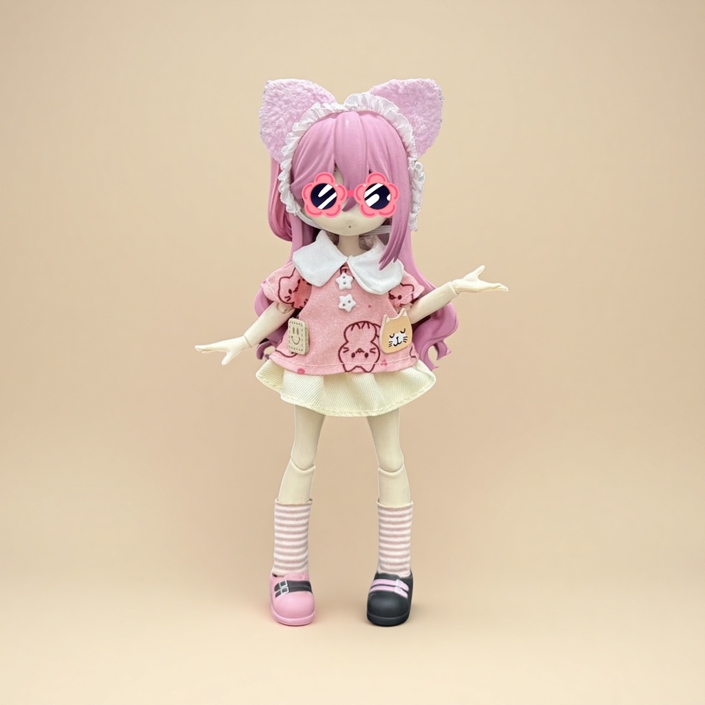 猫スタイルのセット ねんどろいどどーる·オビツ11 等向き