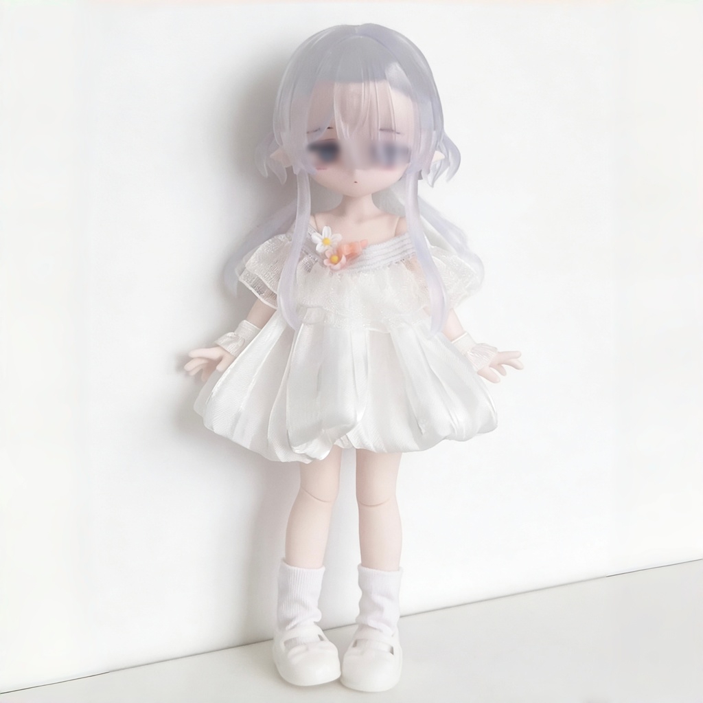 花の形をしたドレス 1/12ドールの共有サイズ 01