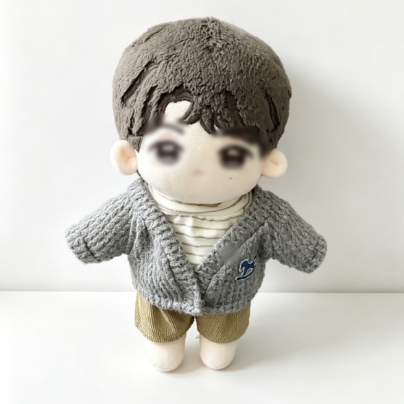 ぬい服 ニットカーディガンのセットアップ 20cmぬいぐるみ用