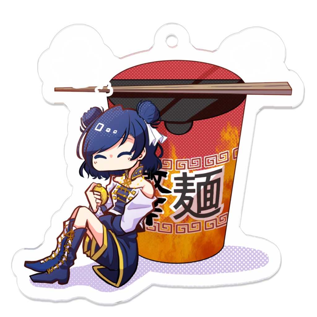 【アクリルキーホルダー】麺面