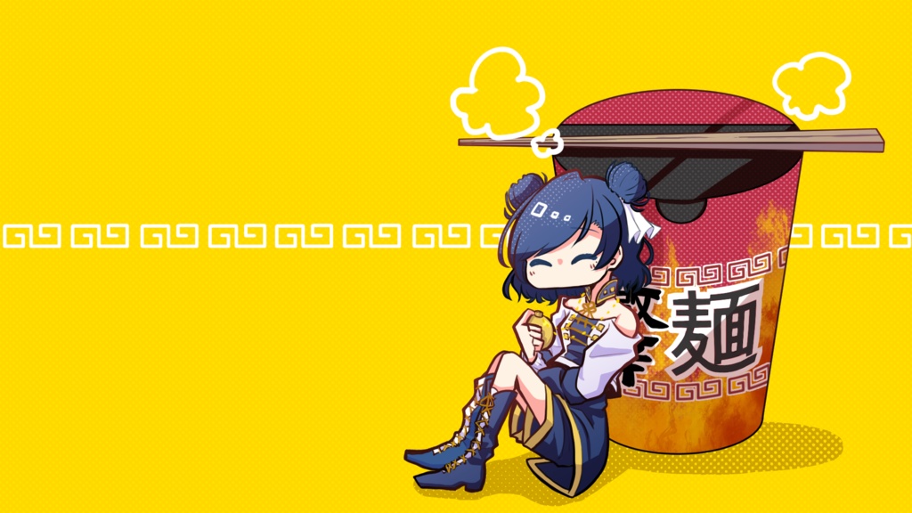 【アクリルキーホルダー】麺面