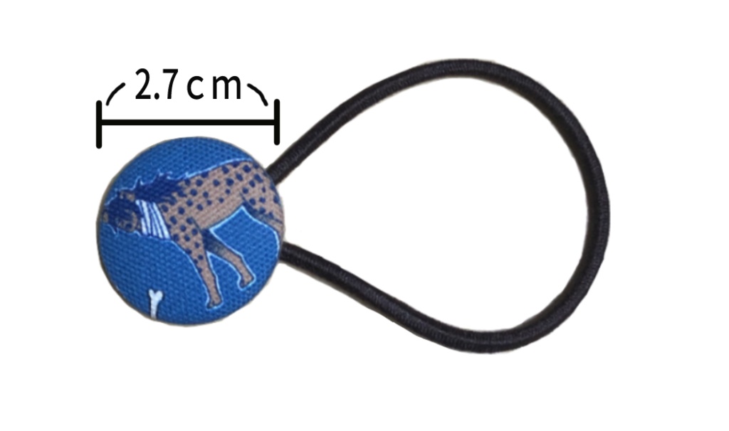 ハイエナ澤ヘアゴム2個セット（黒）