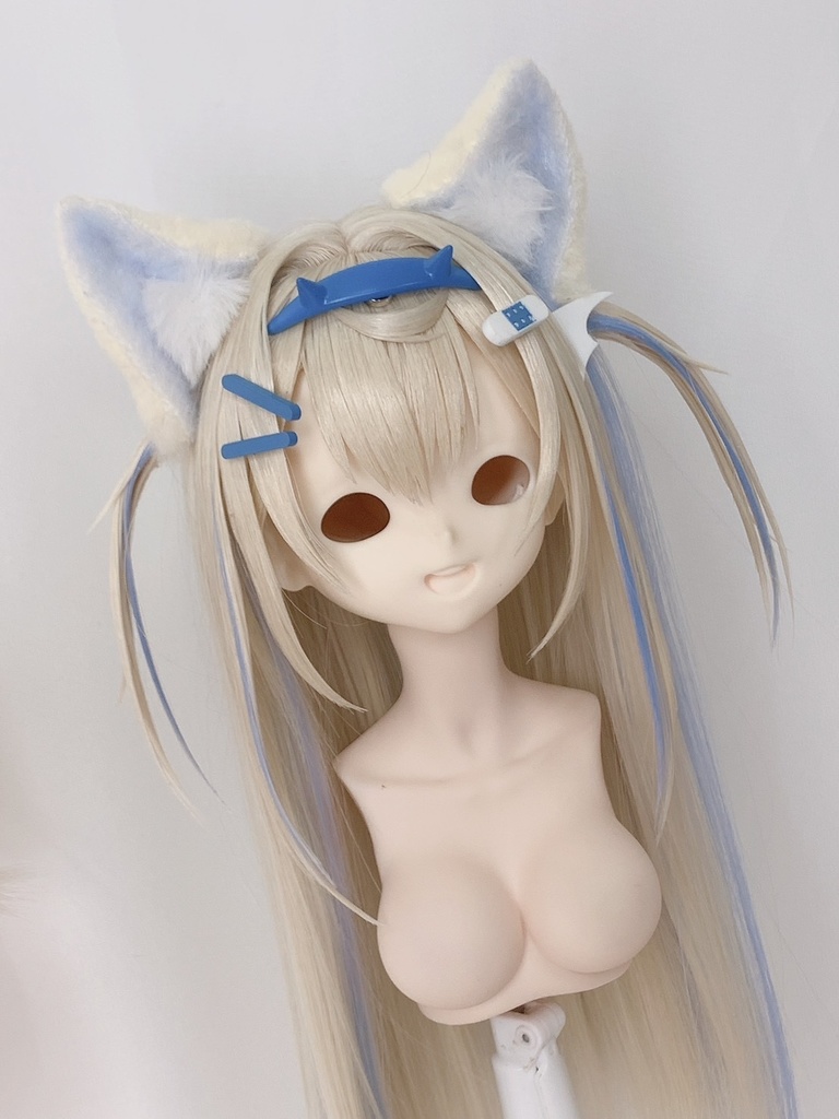 犬耳&犬しっぽセット/ブルー/DD.MDD向/