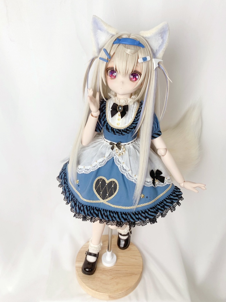 犬耳&犬しっぽセット/ブルー/DD.MDD向/