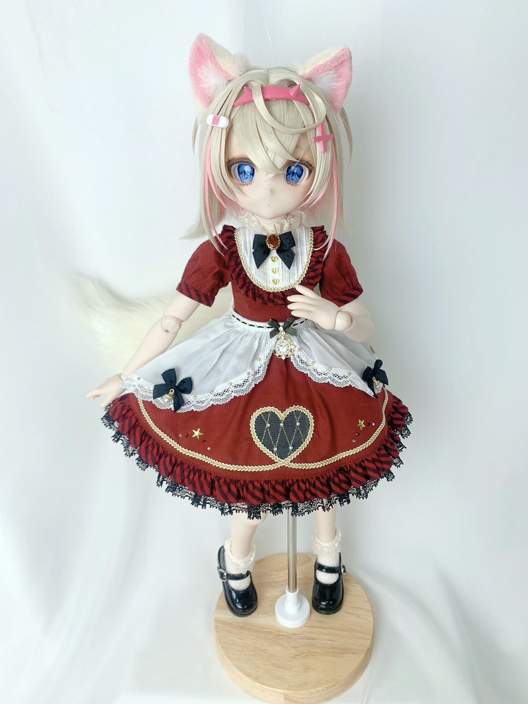 犬耳&犬しっぽセット/ピンク/DD.MDD向/