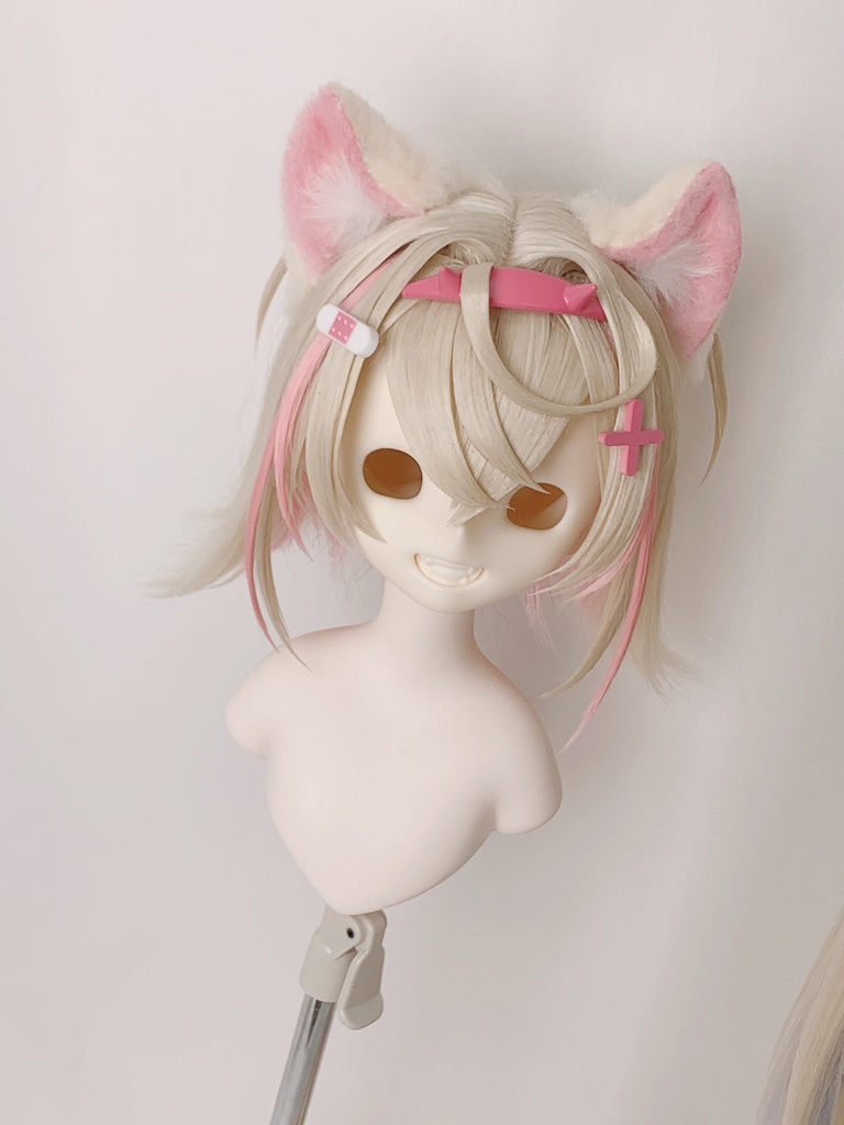 犬耳&犬しっぽセット/ピンク/DD.MDD向/