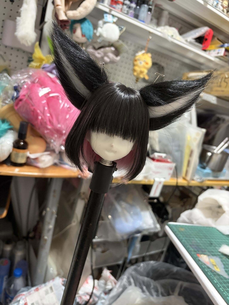 長毛の狐耳&狐しっぽセット/DD.MDD向/