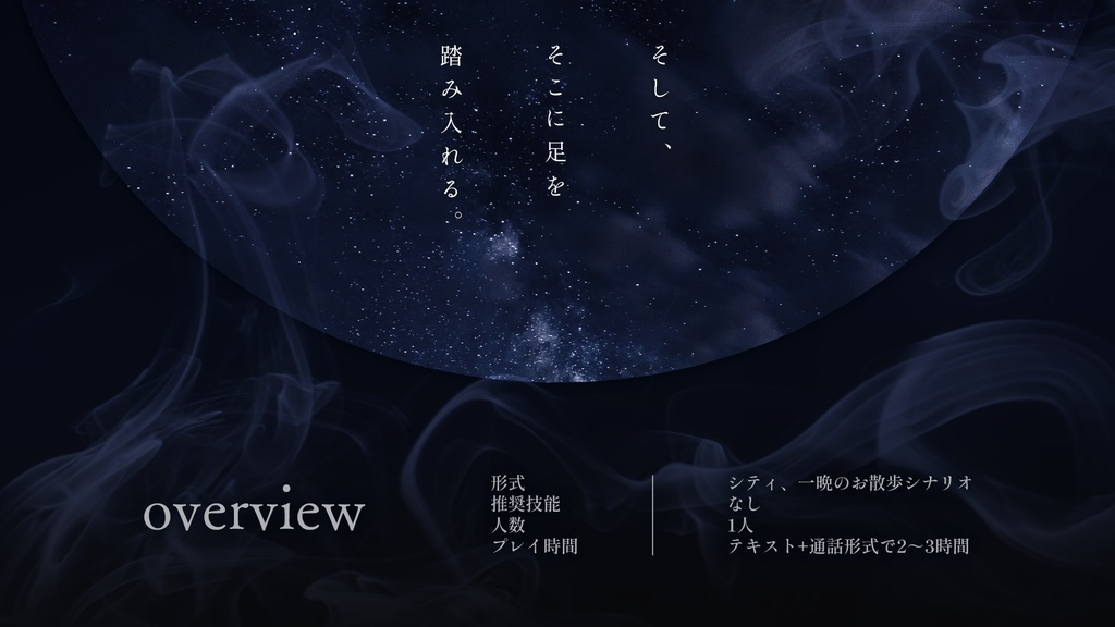 【CoCシナリオ】その夜は涅槃