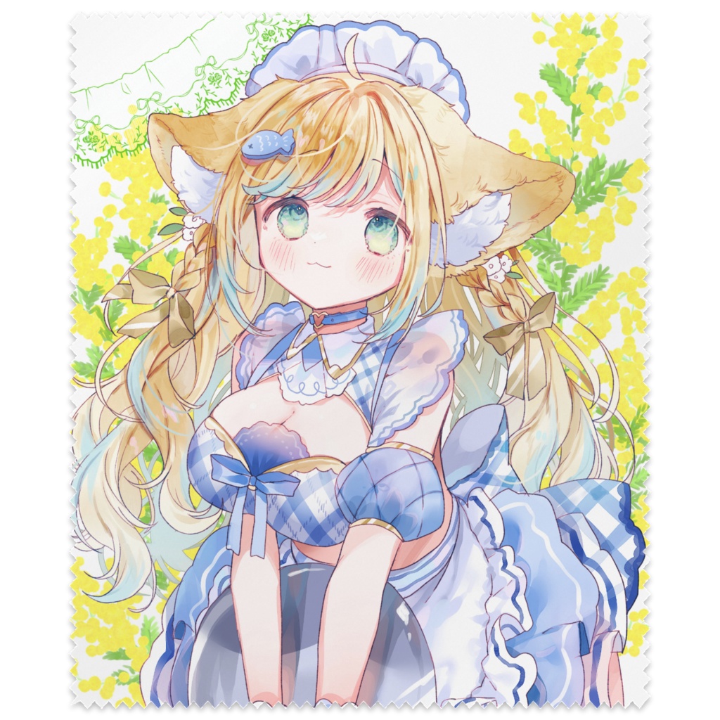 戌妃ぽて・メガネふき【キービジュアル・メイド服】