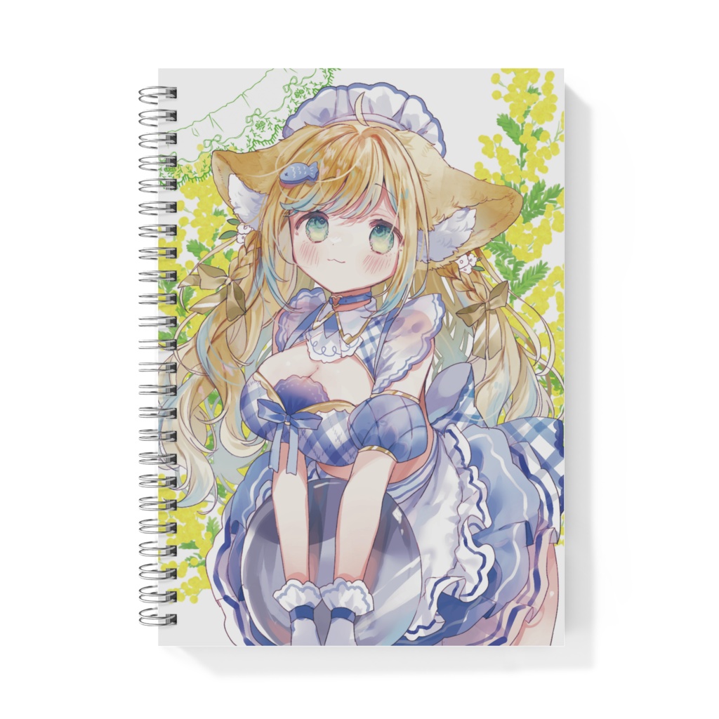 戌妃ぽて・無地リングノート【メイド服】