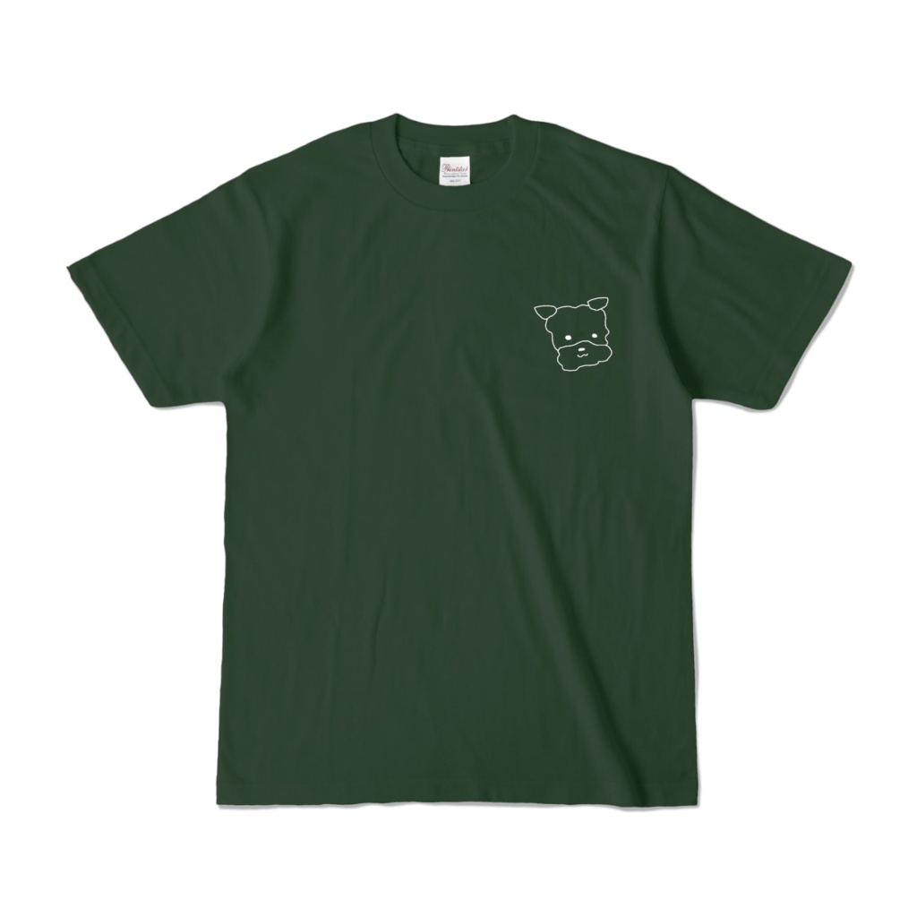 戌妃ぽて・わんわんTシャツ【手描き・ワンポイントプリント】S~XL