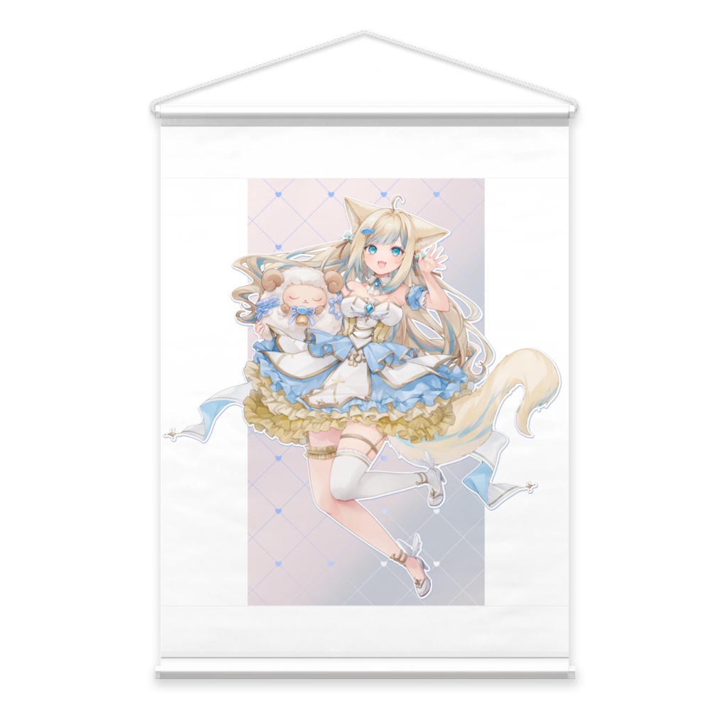 戌妃ぽて・タペストリー【メイド服・キービジュアル】