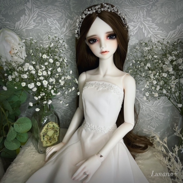Anniversary sale!【即納】8-9inch (SD) size Gypsophila Tiara