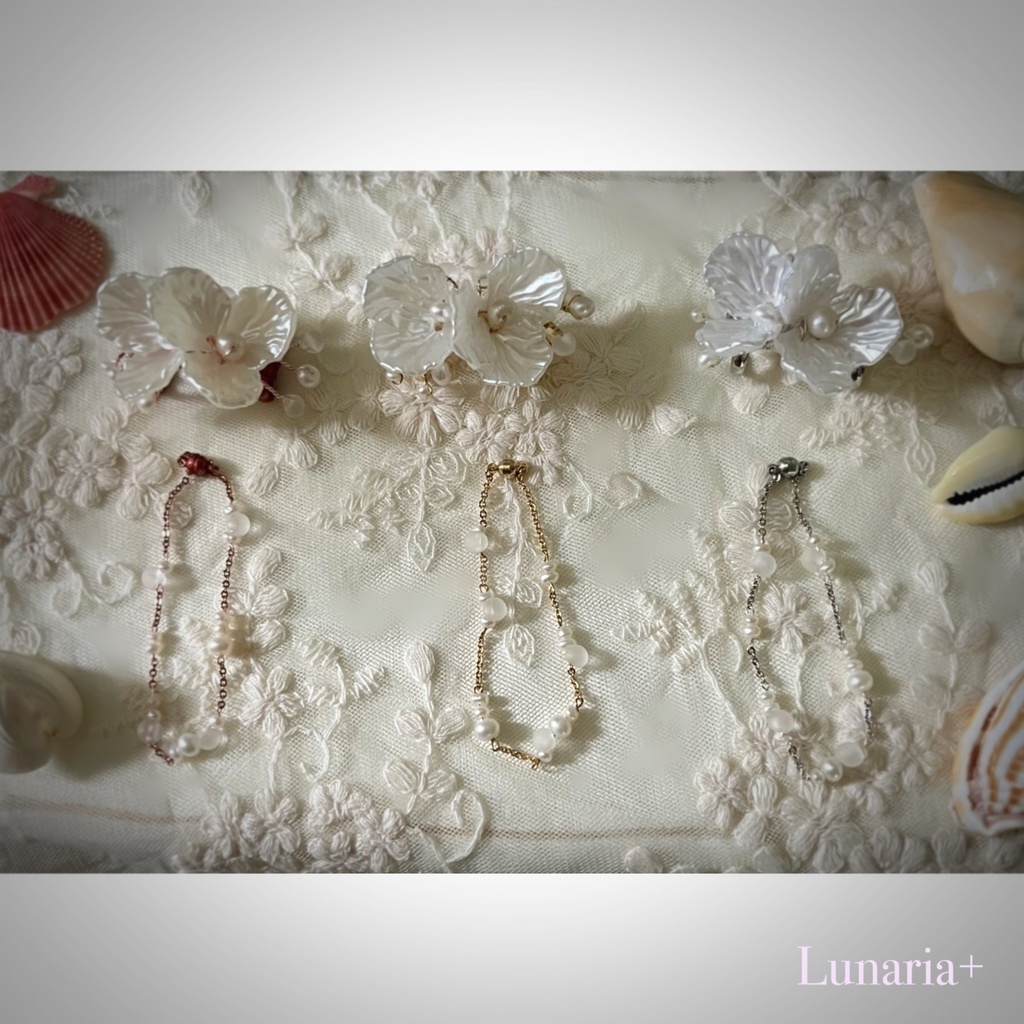 【即納】Mermaid fish tail dress set-人魚姫のドレスセット-Shell white-