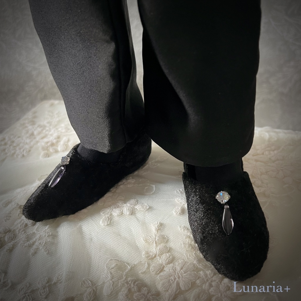 【即納】SD17 boy size✴︎Schwan und schwarzer-Slipper✴︎ -白鳥と黒鳥のローファー-