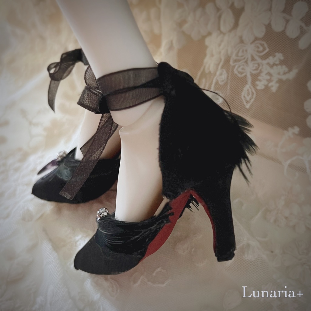 【即納】SDGr girl size✴︎Schwan und schwarzer-High-Heel-Schuhe✴︎ -白鳥と黒鳥のヒールシューズ-