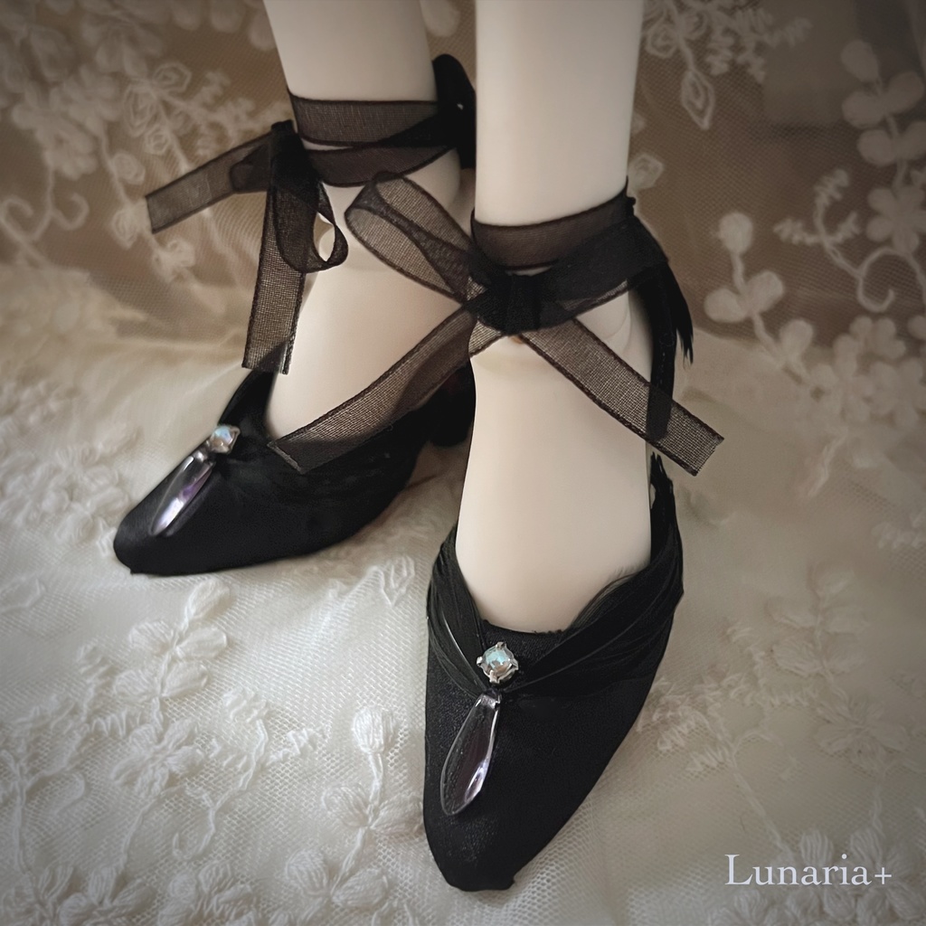 【即納】SDGr girl size✴︎Schwan und schwarzer-High-Heel-Schuhe✴︎ -白鳥と黒鳥のヒールシューズ-