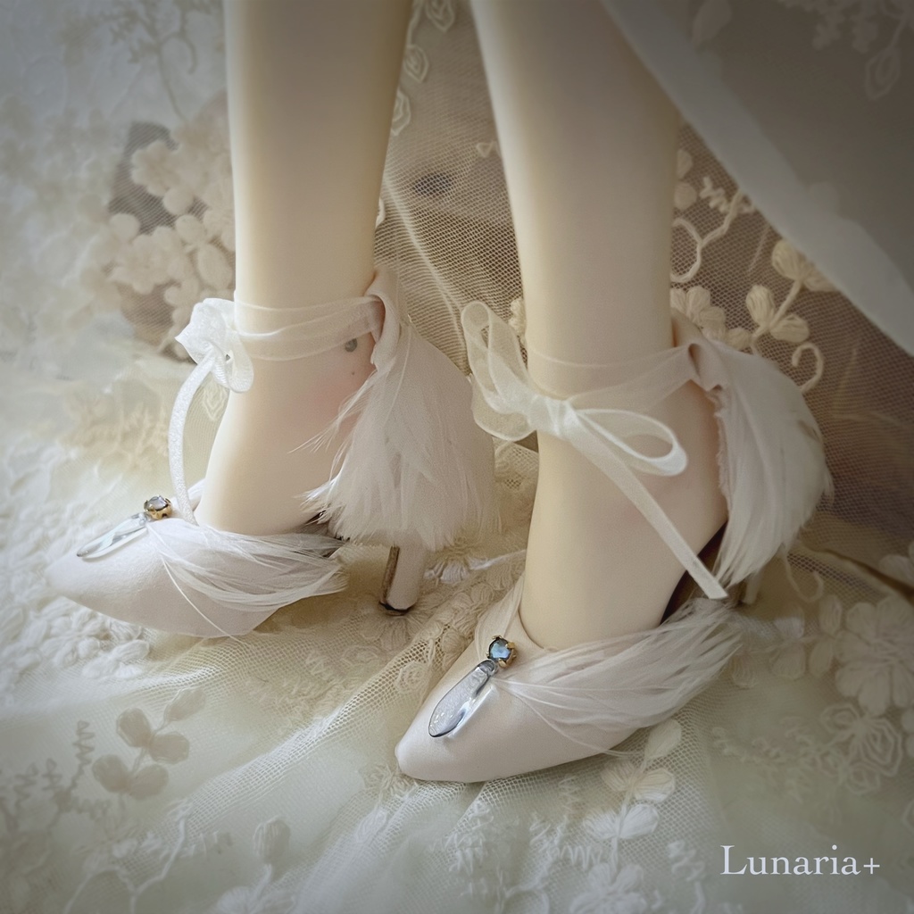 【即納】SDGr girl size✴︎Schwan und schwarzer-High-Heel-Schuhe✴︎ -白鳥と黒鳥のヒールシューズ-