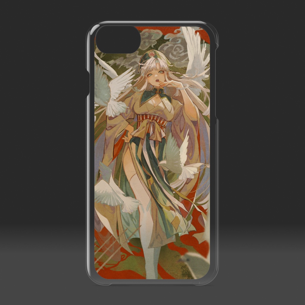 鳩屋のユン クリアiPhoneケース