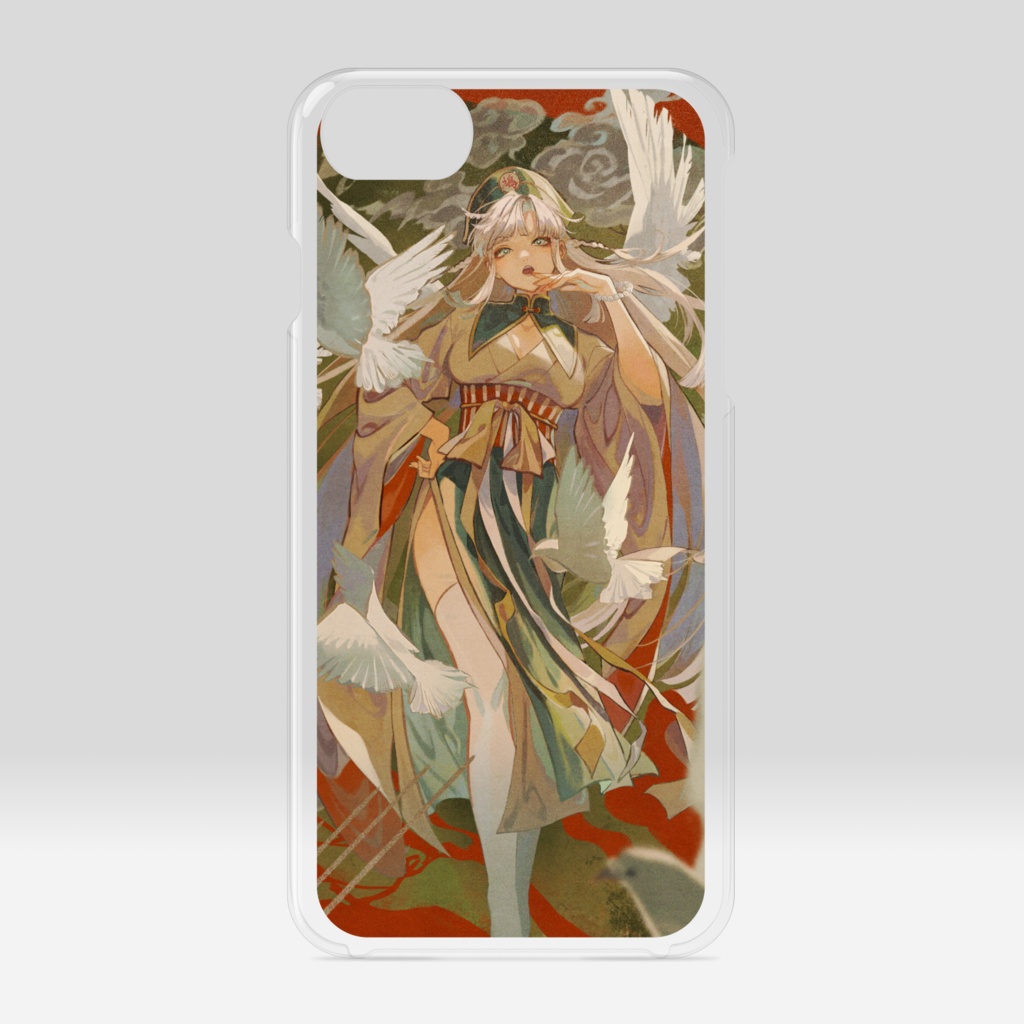 鳩屋のユン クリアiPhoneケース