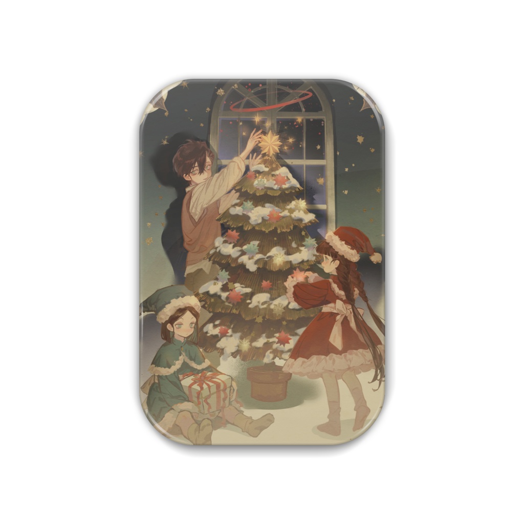 サンベルン家Xmas缶バッヂ