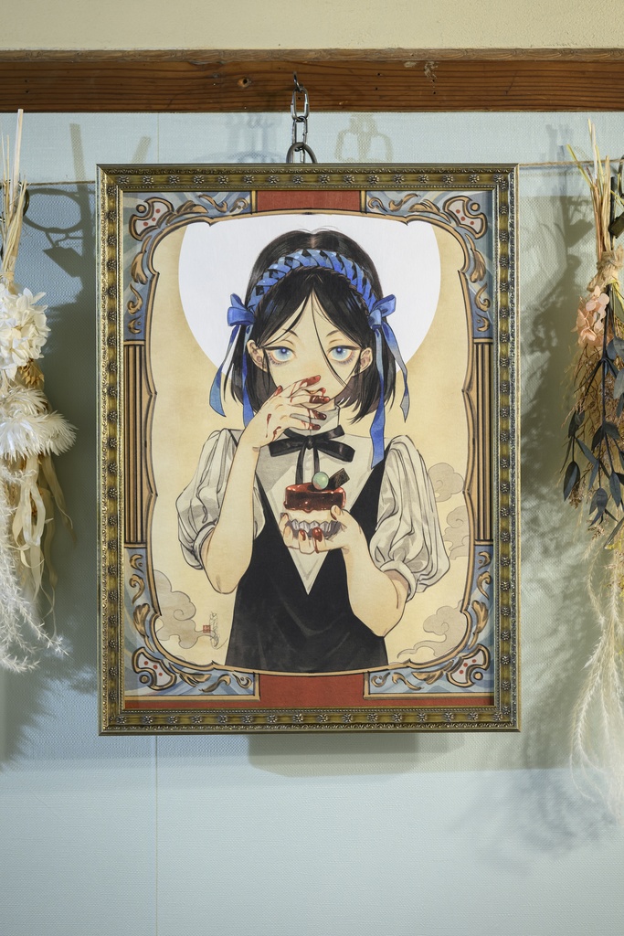 リア　複製原画　サイン入り