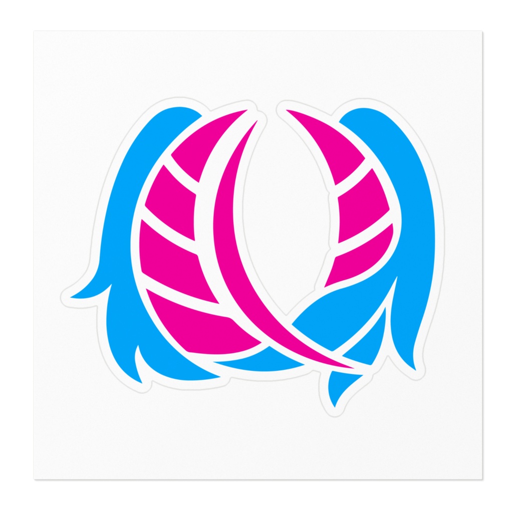 ぱるでらイラストロゴステッカー