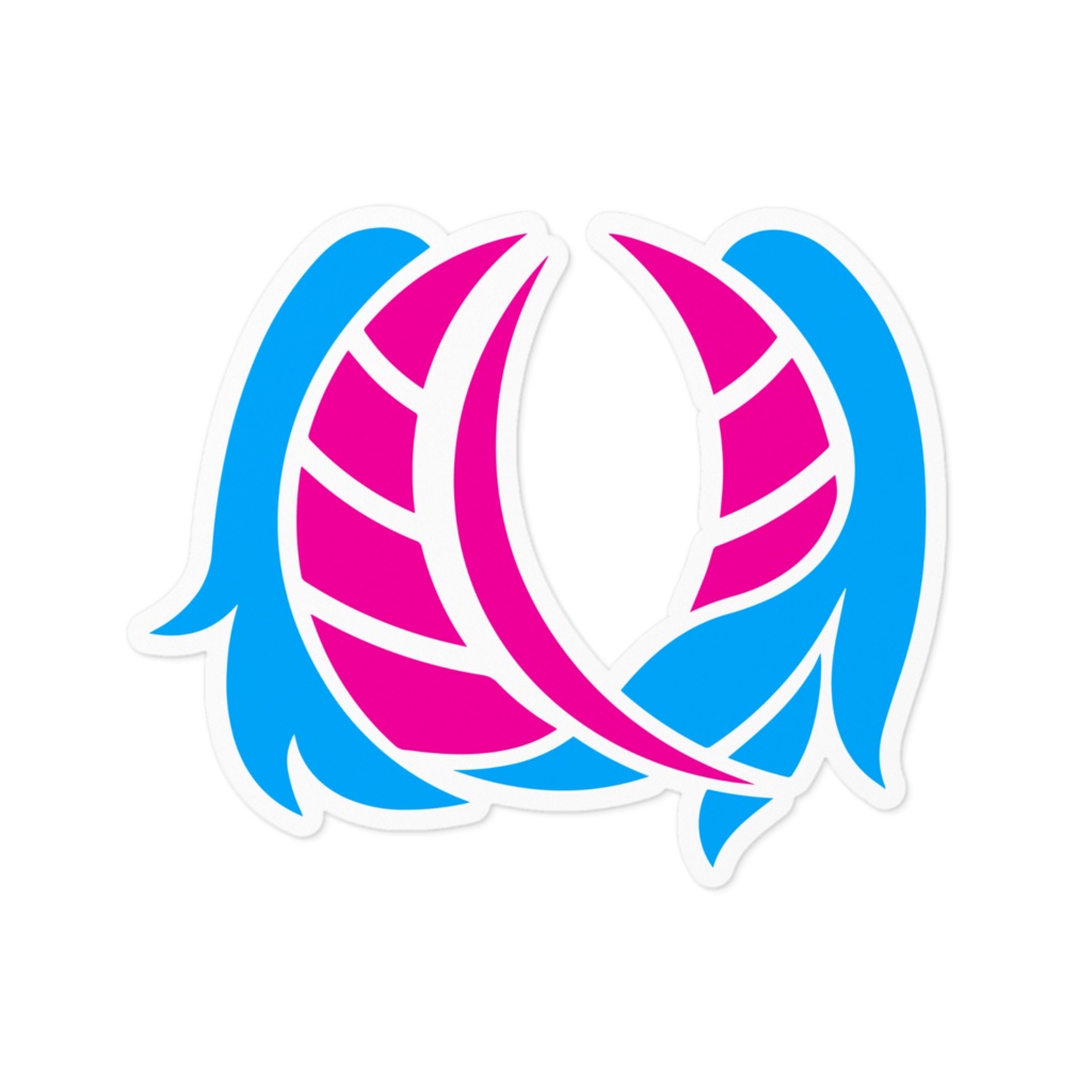 ぱるでらイラストロゴステッカー