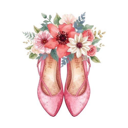 ピンク×アンティーク×水彩旅行シリーズ