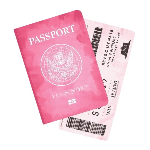 ピンク×アンティーク×水彩旅行シリーズ