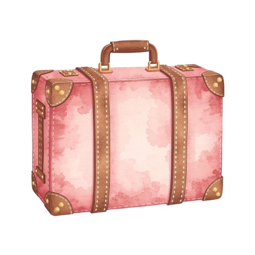 ピンク×アンティーク×水彩旅行シリーズ