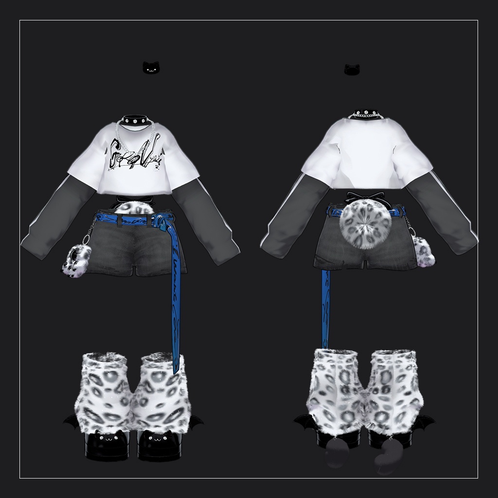 【まめふれんず対応衣装】🐱ゴロンニャパンク