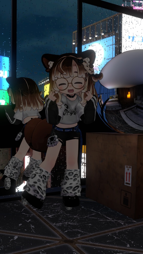 【まめふれんず対応衣装】🐱ゴロンニャパンク