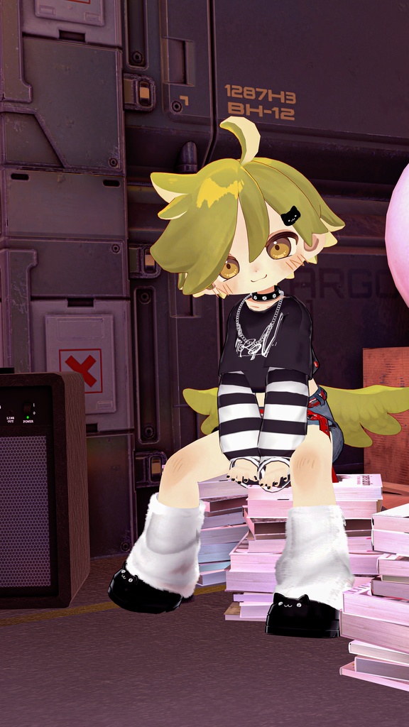 【まめふれんず対応衣装】🐱ゴロンニャパンク