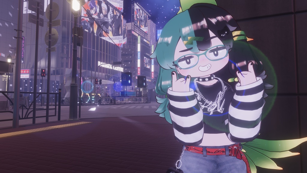 【まめふれんず対応衣装】🐱ゴロンニャパンク