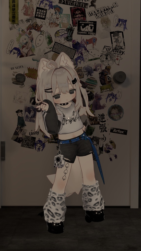 【まめふれんず対応衣装】🐱ゴロンニャパンク