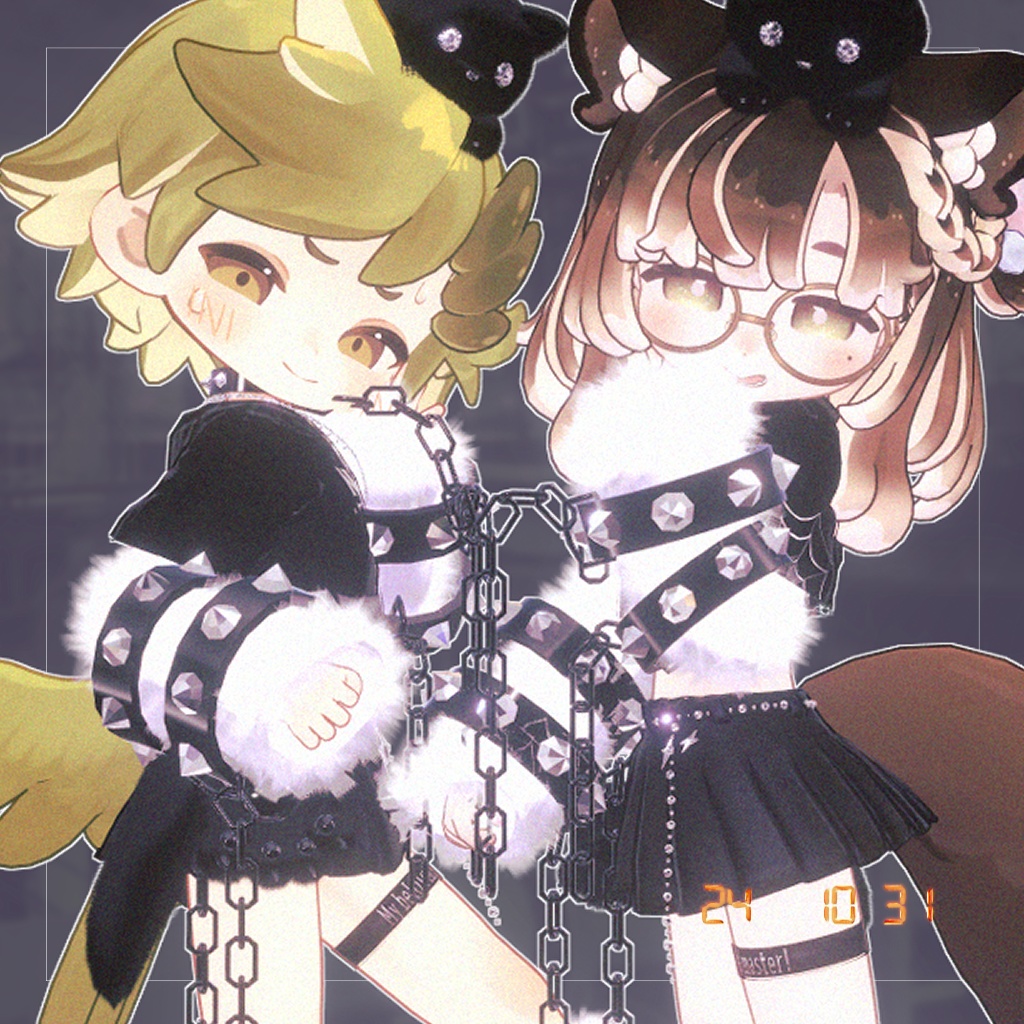 【まめふれんず対応衣装】🐱Prisonyar punk -ぷりずにゃーぱんく-