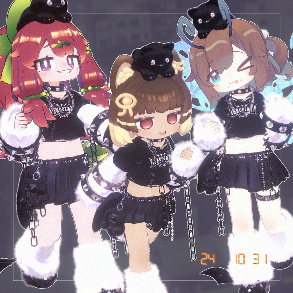 【まめふれんず対応衣装】🐱Prisonyar punk -ぷりずにゃーぱんく-