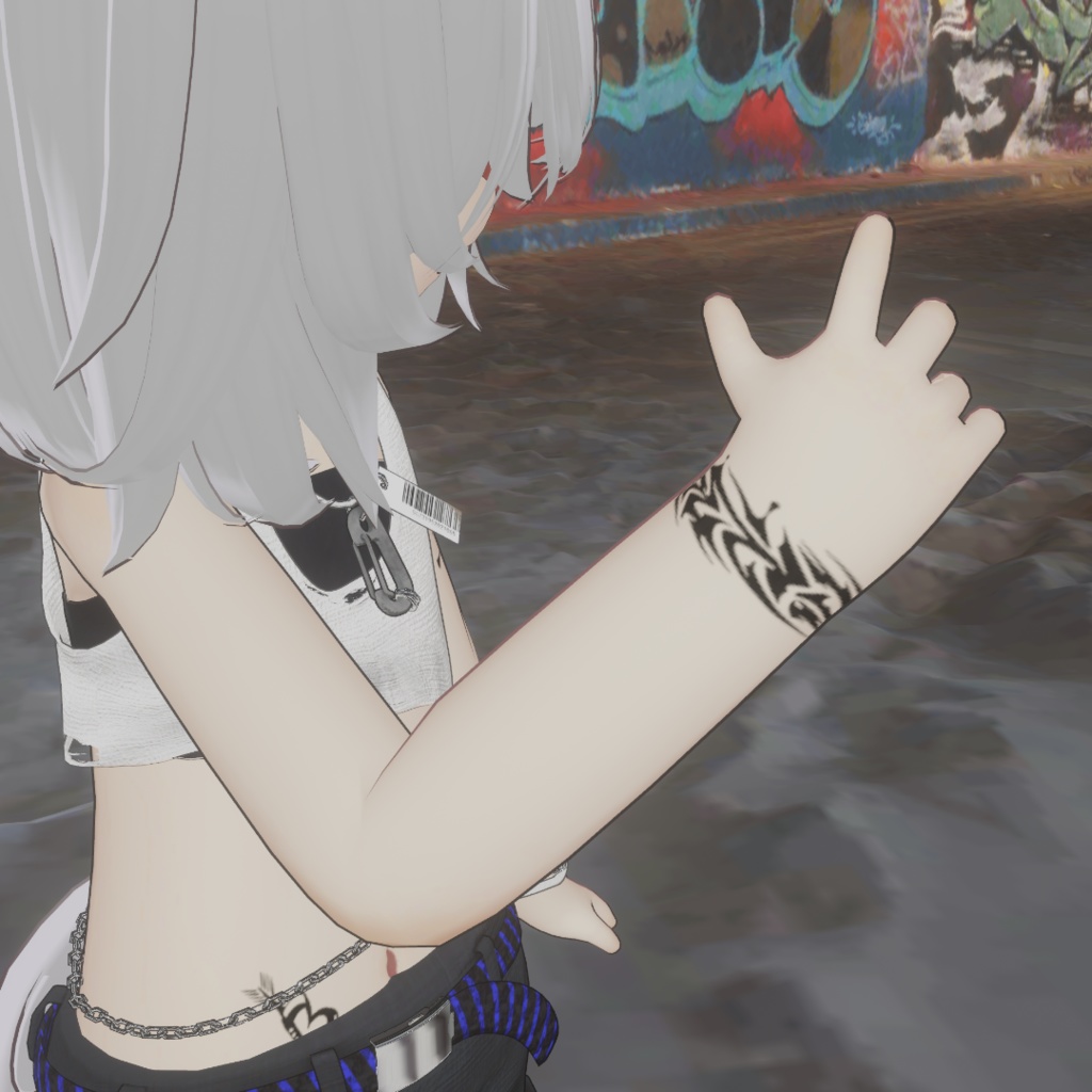 【無料!free✨】トライバル風タトゥーテクスチャ+マテリアル【キプフェル専用】