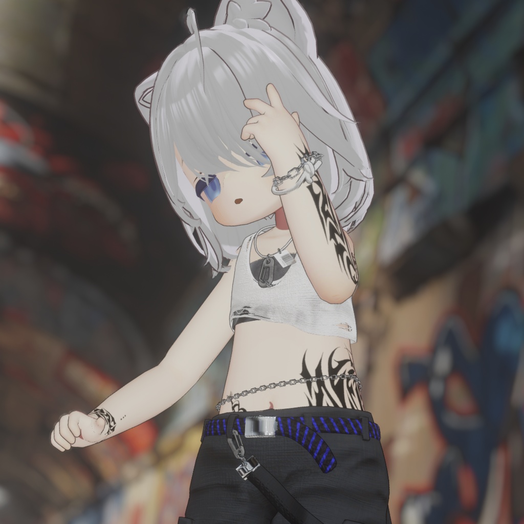 【無料!free✨】トライバル風タトゥーテクスチャ+マテリアル【キプフェル専用】